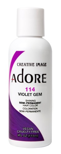 Adore Semi-Permanent Haircolor #114 Violet Gem 4oz