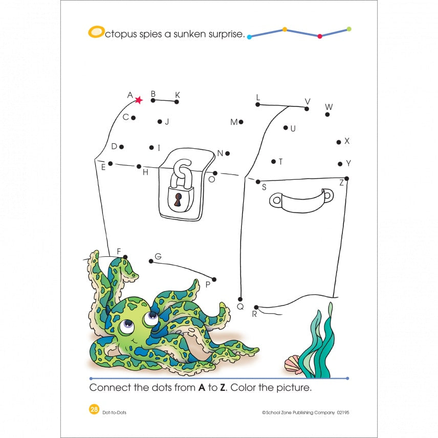 School Zone An Activity Zone Book Dot-To-Dots Numbers