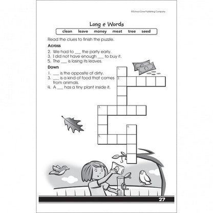 School Zone My First Crosswords Grades 1-2 Workbook