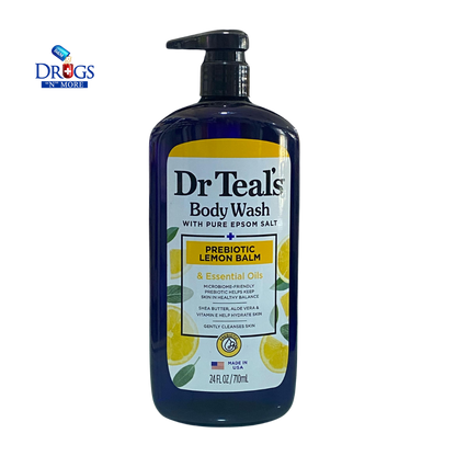 Dr Teals Body Wash Lemon Balm Prebiotic 24oz
