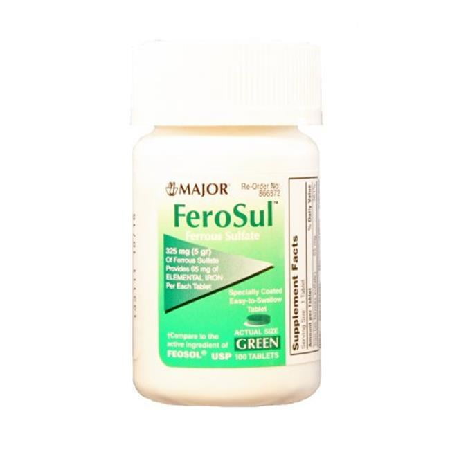 FEROSUL TB 325MG 1000 GREEN