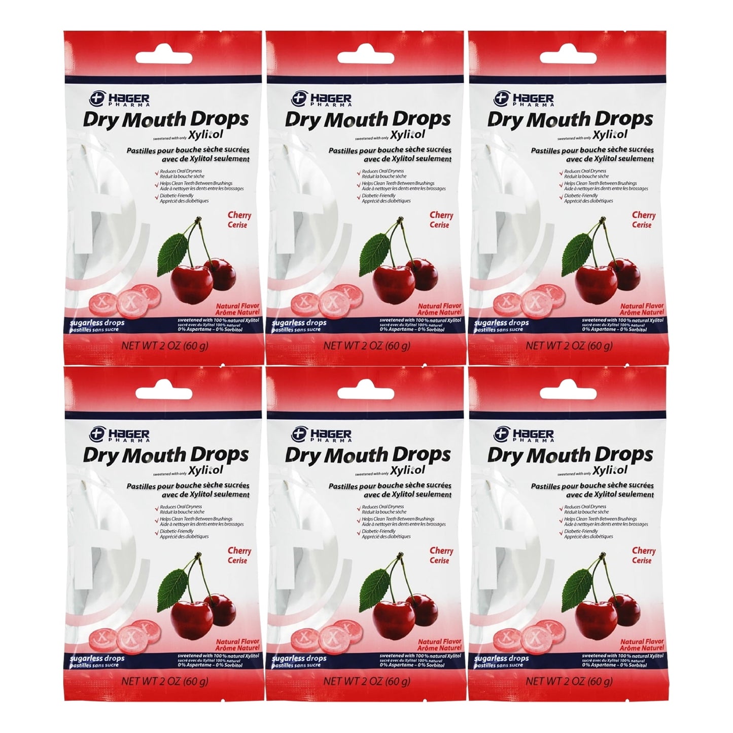 HAGER BAG DRY MOUTH LOZ CHERRY 26CT