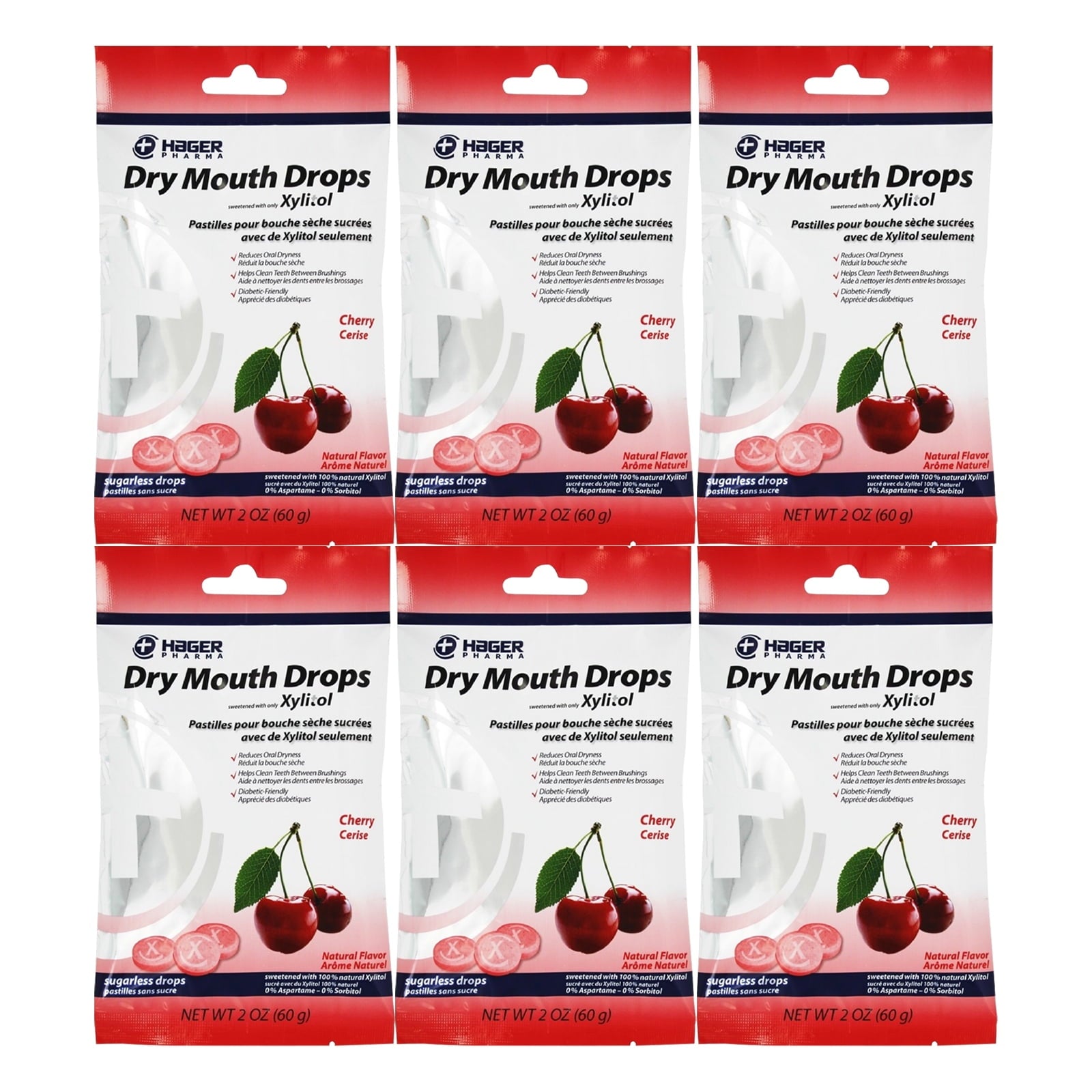 HAGER BAG DRY MOUTH LOZ CHERRY 26CT