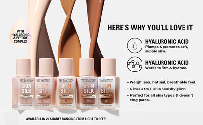 REVOLUTION Skin Silk Radiant Satin Serum Foundation - F8.2N