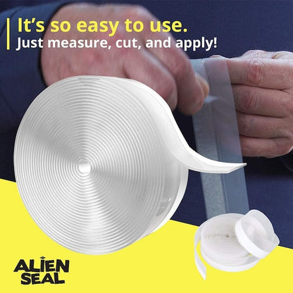 ALiEN Draft Seal Transparent Weather Stripping Insulation Tape, 3 pack