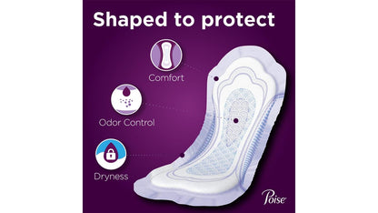 POISE MAXIMUM REG LENGTH PADS 2X48CT