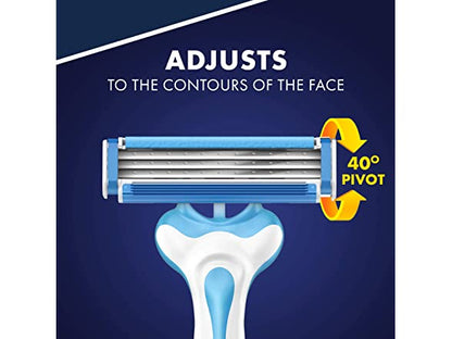 Gillette Mens Black Razor Disposable 3 Count (4in)