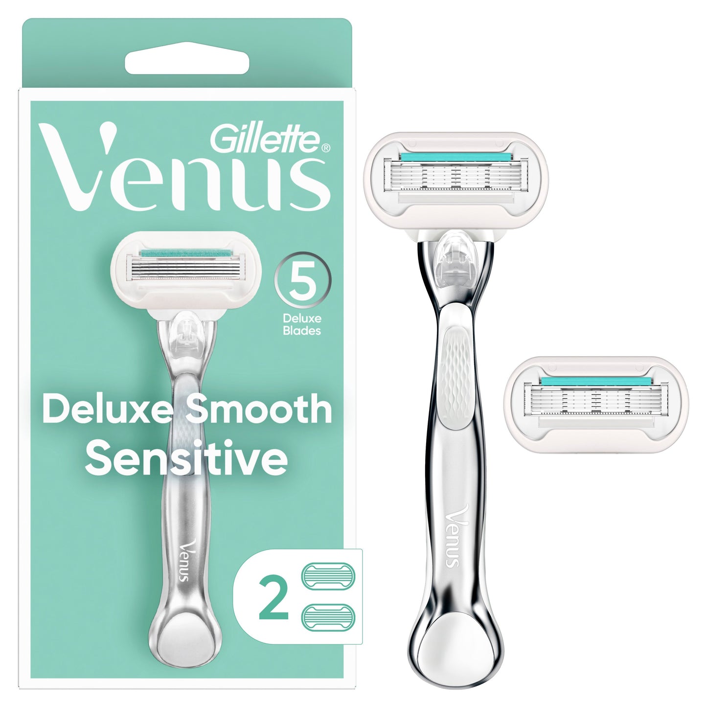 Gillette Venus Razor Deluxe Smooth Sensitive + 2 Refills