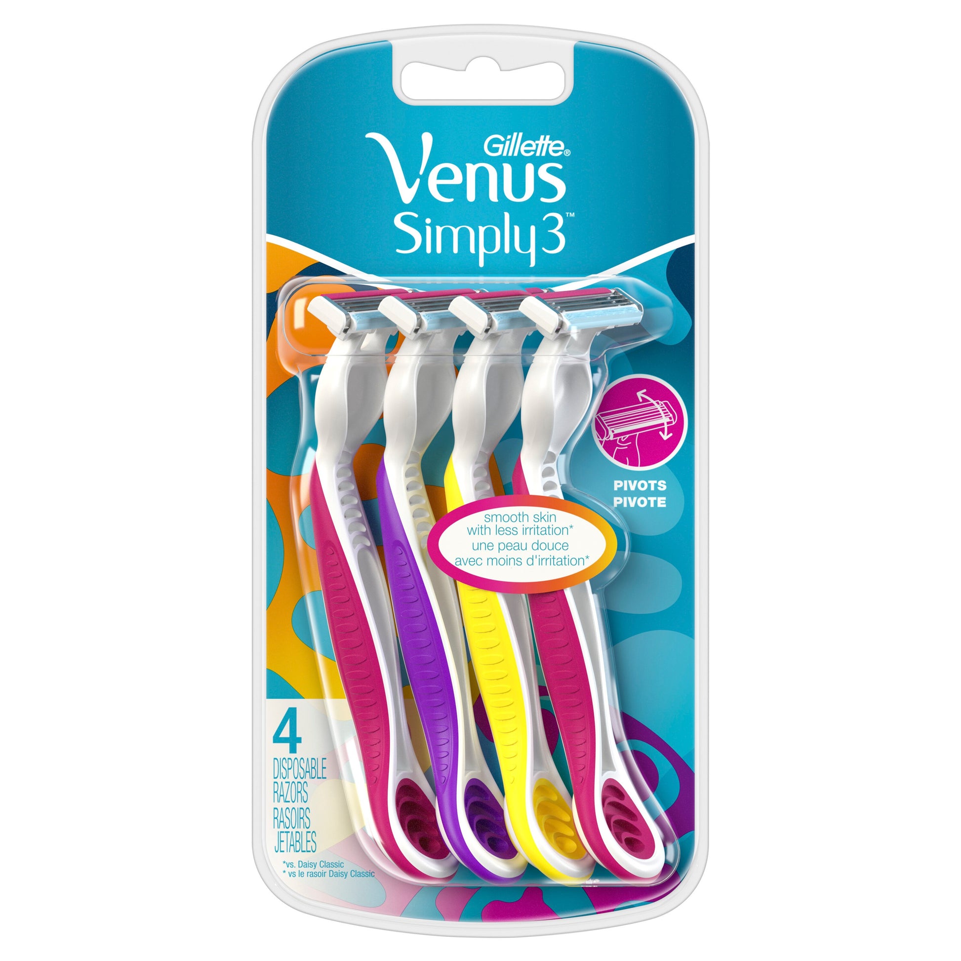 Gillette Daisy Razor Classic 12 Count + 1 Simply Venus 3