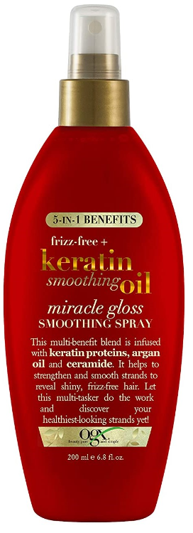 Ogx Keratin Smoothing Oil Miracle Gloss Spray 6.8oz Pump