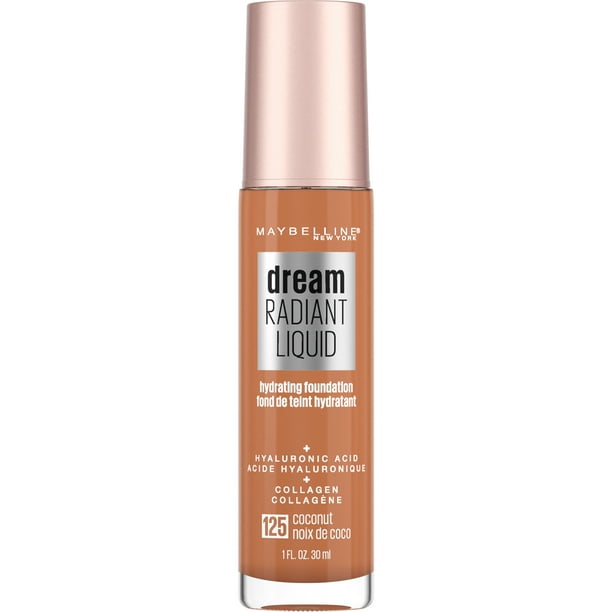 MAYBELLINE New York Dream Radiant Liquid Hydrating Foundation, 125 Coconut, 1 oz