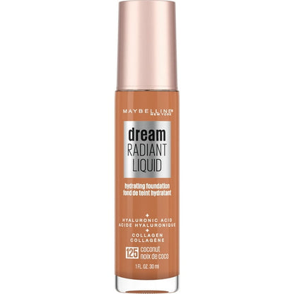 MAYBELLINE New York Dream Radiant Liquid Hydrating Foundation, 125 Coconut, 1 oz