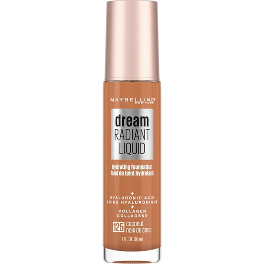 MAYBELLINE New York Dream Radiant Liquid Hydrating Foundation, 125 Coconut, 1 oz