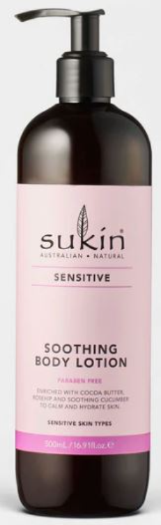 SUKIN BODY LOTION,BERG,PATCHOUL