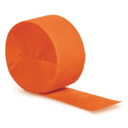 CREPE STREAMERS ORANGE 81 FT