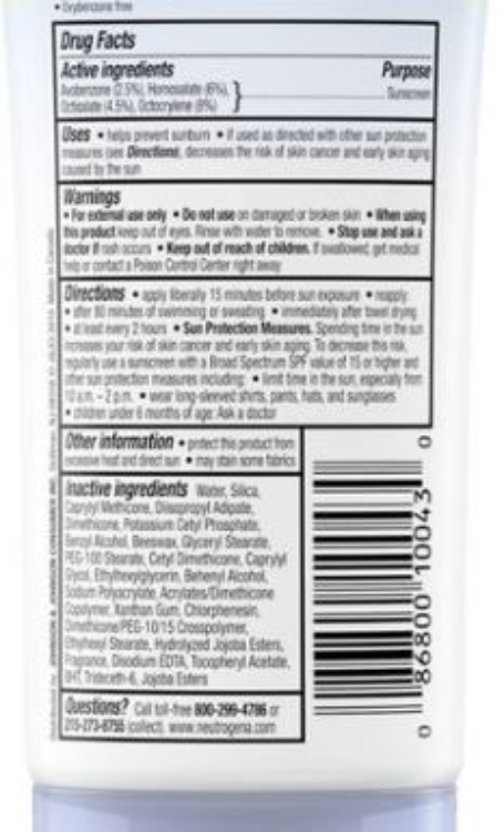NEUTROGENA DRY TOUCH   SPF303Z