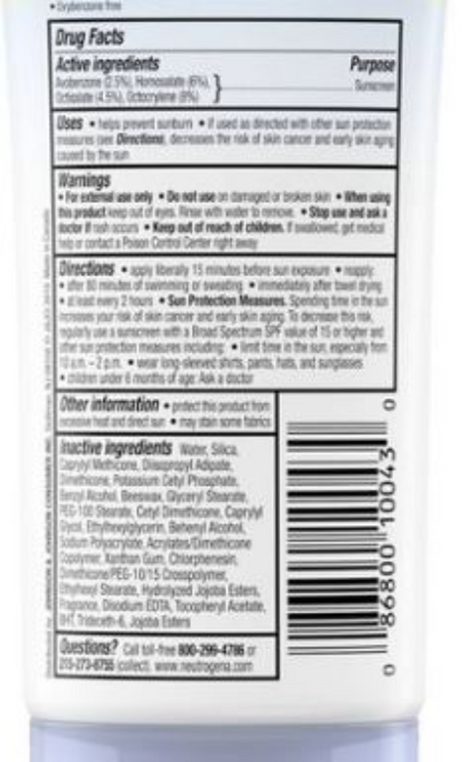 NEUTROGENA DRY TOUCH   SPF303Z