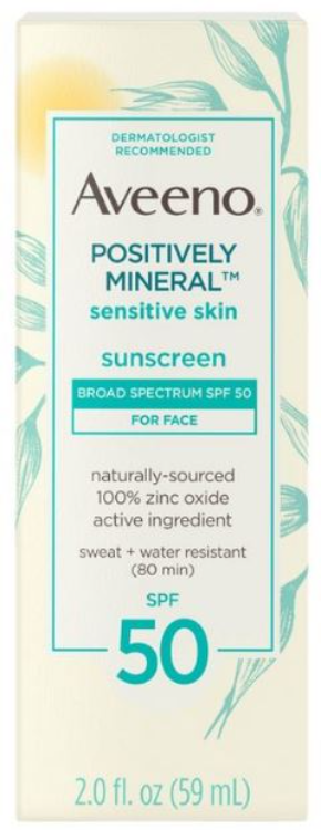 AVEENO MINERAL SENS SKN SPF50 LOT 3OZ