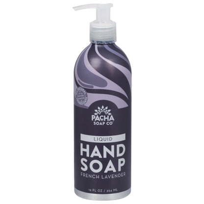PACHA SOAP CO LIQUID HAND SOAP, FRENCH LAVENDER 12 FL OZ