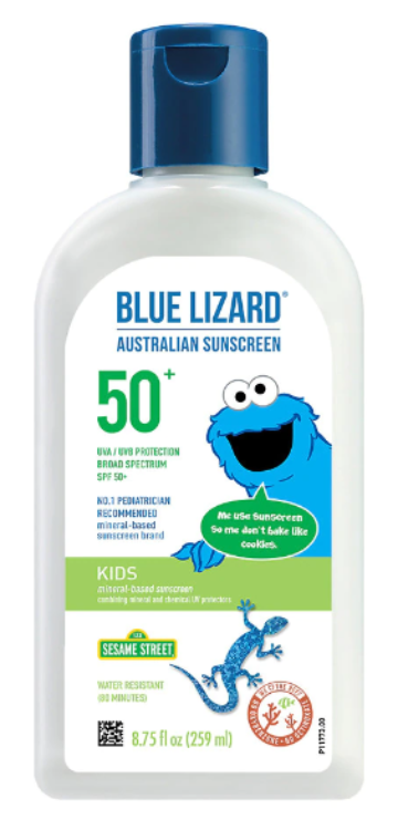 BLUE LIZARD KIDS SUNSCREEN SPF50 LOT 3OZ