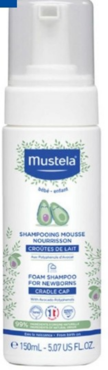 MUSTELA SHAMPOO,FOAM,NEWBORNS