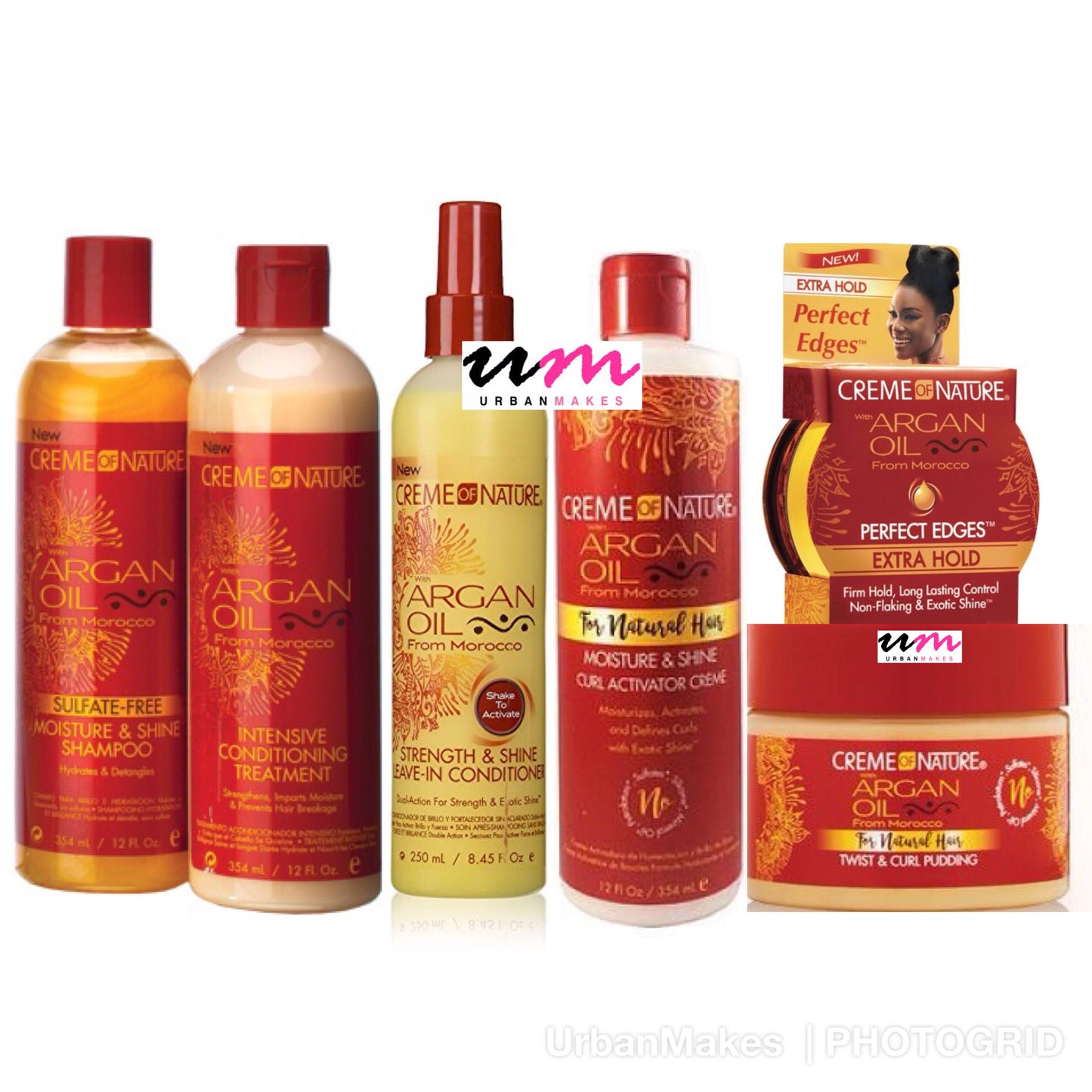 Creme Of Nature Packettes Argan Oil Treat 1.75oz(12in)