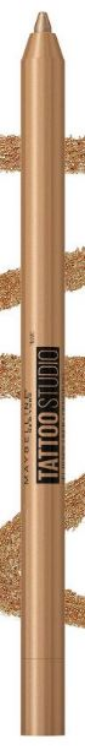Maybelline Tattoo Studio Sharpenable Gel Pencil Waterproof Longwear Eyeliner, Bronze Glitz, 0.04 oz