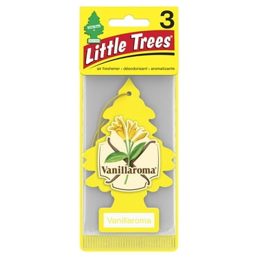 Little Trees Vanillaroma Hanging Air Freshener, 3 pack