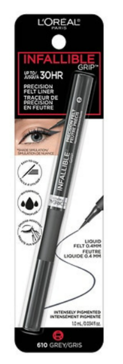 L'ORÉAL PARIS Haute Precision Waterproof Liquid Eyeliner, 020 Brown Leather