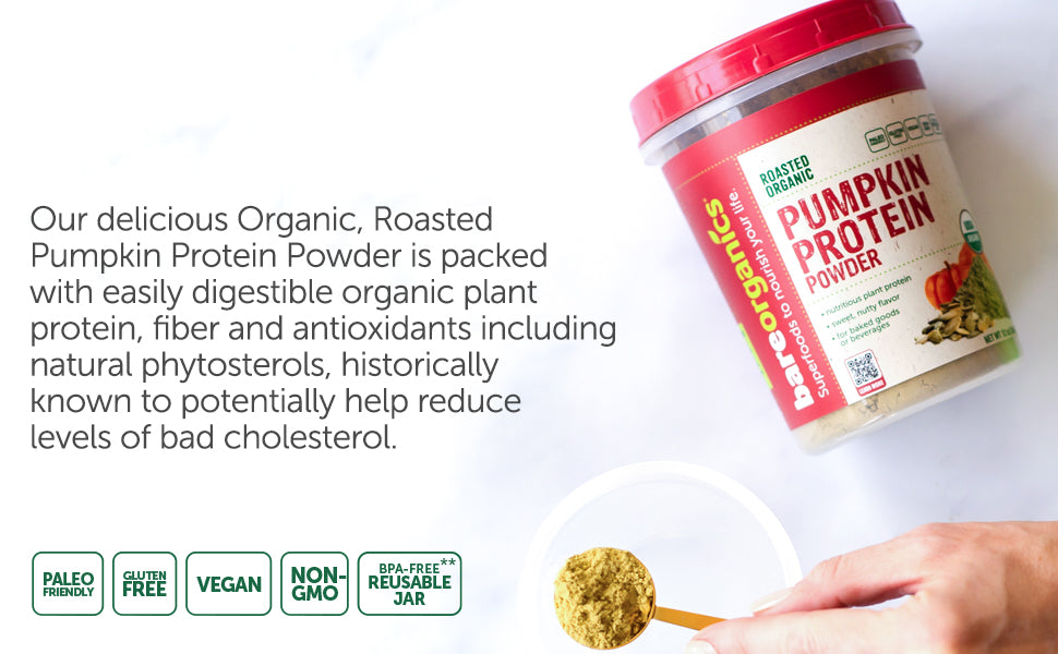 BARE ORGANICS PROTEIN PWDR,OG2,PUMPKIN