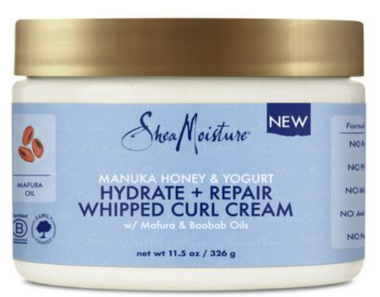 Shea Moisture Manuka Honey + Yogurt Whip Curl Cream 11.5oz