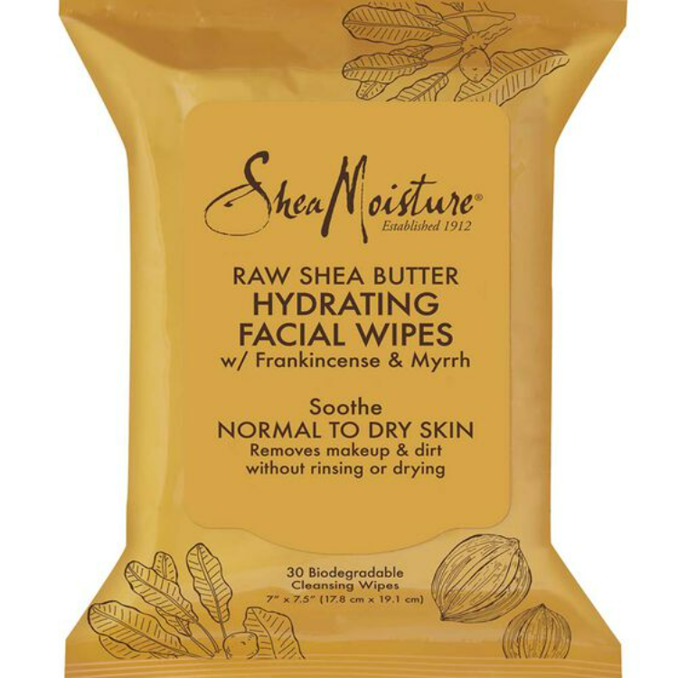 S/M RAW SHEA FACE WIPES    30CT