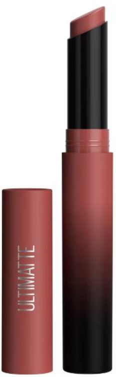 MAYBELLINE New York Color Sensational Ultimatte Slim Lipstick Makeup, 388 More Mocha
