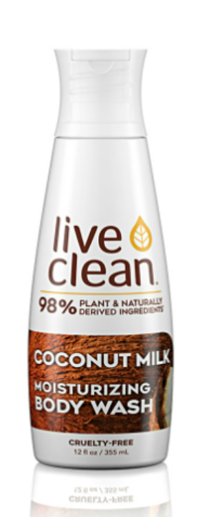 LIVE CLEAN COCO MILK B/WASH  17