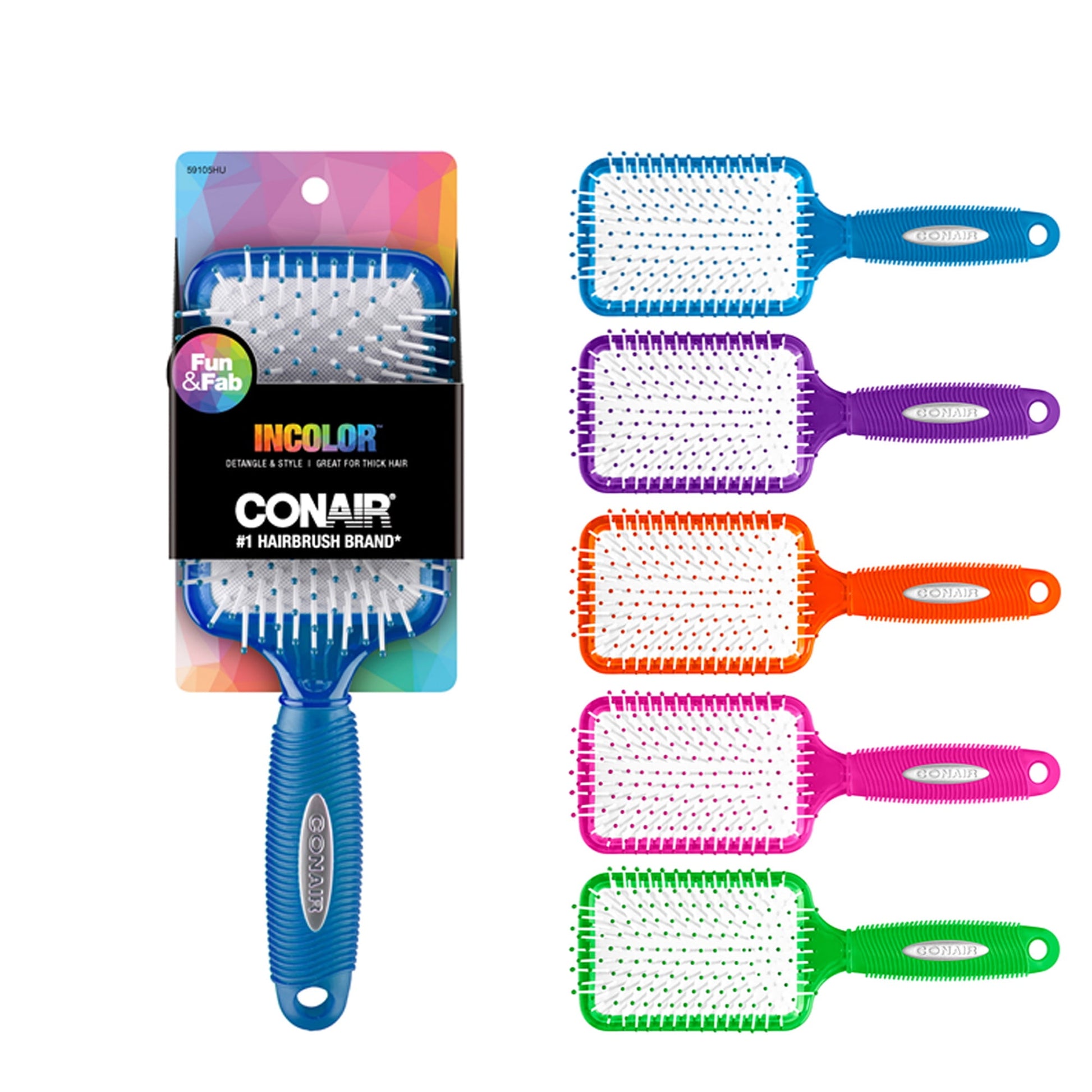 CONAIR Gelgrips Paddle Hair Brush - Assorted