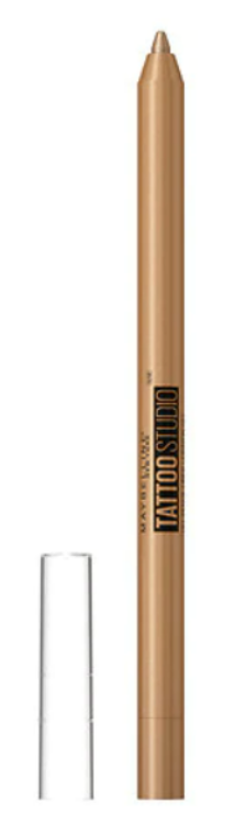 Maybelline Tattoo Studio Sharpenable Gel Pencil Waterproof Longwear Eyeliner, Bronze Glitz, 0.04 oz