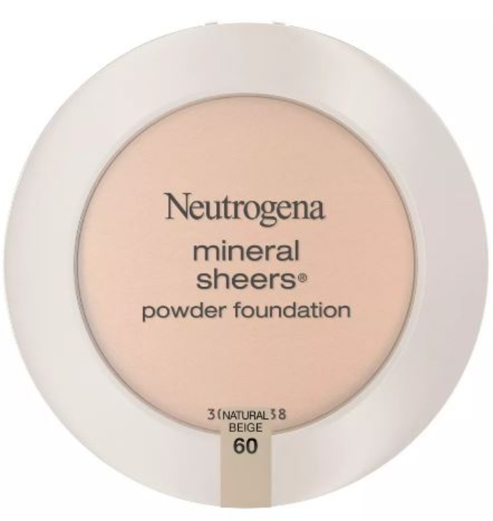 Neutrogena Mineral Sheers Powder Foundation, Natural Beige 60, .19 oz
