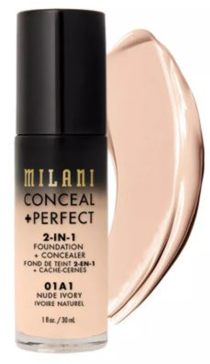 Milani Conceal + Perfect 2-in-1 Foundation + Concealer - 00BB Nude
