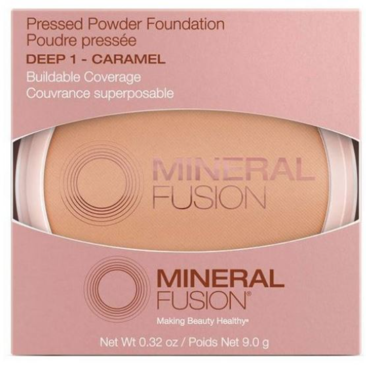 Mineral Fusion Pressed Powder Foundation - Deep 1, Caramel