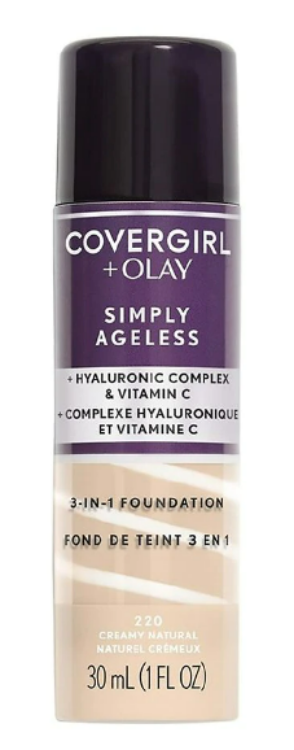 COVERGIRL + Olay Simply Ageless 3-in-1 Liquid Foundation - 220 Creamy Natural