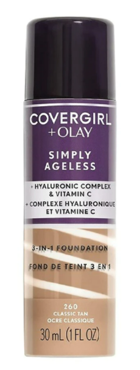 COVERGIRL + Olay Simply Ageless 3-in-1 Liquid Foundation - 260 Classic Tan
