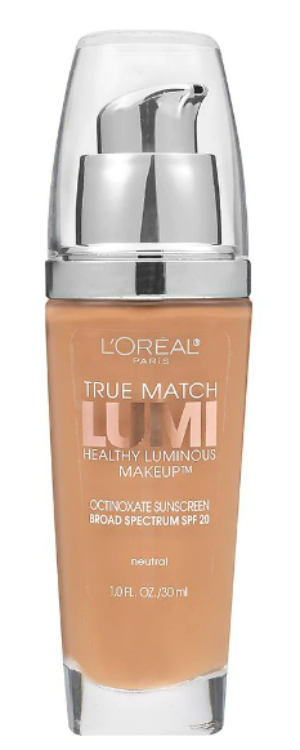 L'ORÉAL PARIS True Match Lumi Healthy Luminous Makeup Medium Coverage, C5 Classic Beige, 1 fl. oz.