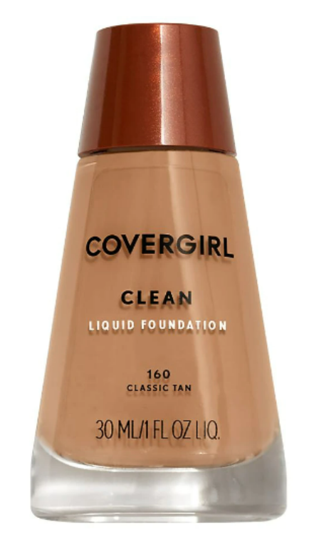 COVERGIRL Clean Invisible Foundation, Carded - 160 Classic Tan