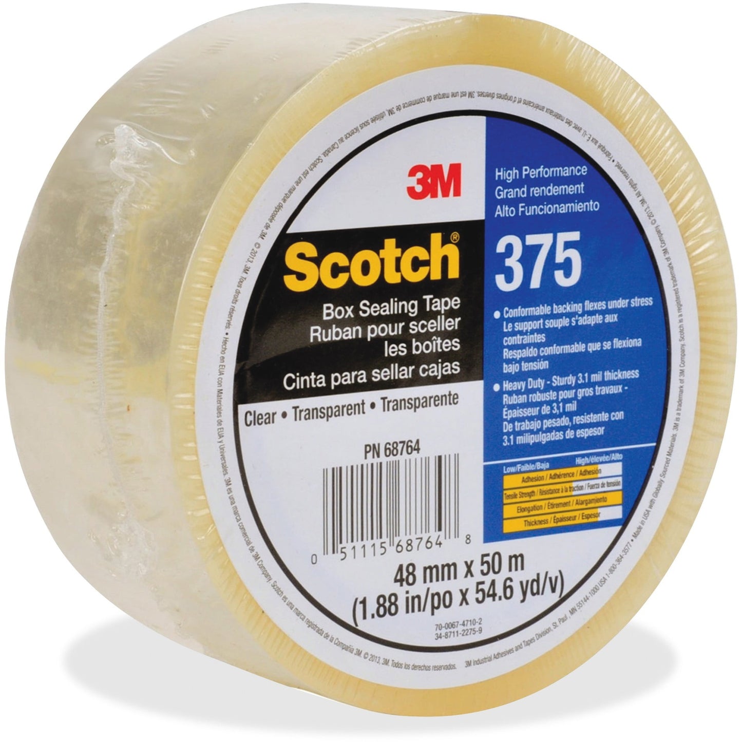 RX LABEL TAPE CLR BOX 1.75"X72YD SCOTCH