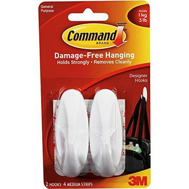 COMMAND MINI HOOK 6 SMALL CLR
