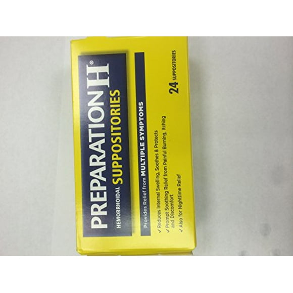 PREPARATION H SUPPOSITORY 24CT