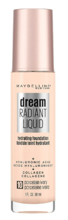 Maybelline Dream Radiant Liquid Medium Coverage Hydrating Foundation, Cocoa, 1 fl. oz.