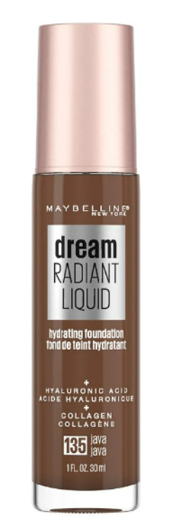 Maybelline Dream Radiant Liquid Medium Coverage Hydrating Foundation, Porcelain Ivory, 1 fl. oz.