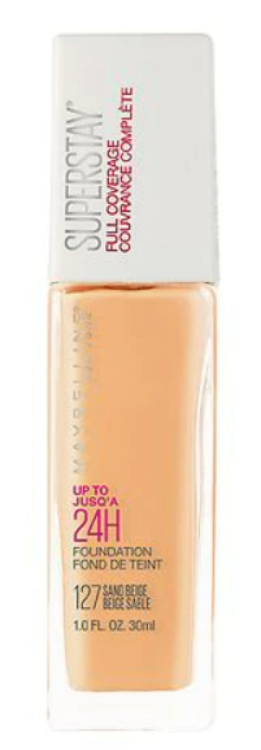 Maybelline Super Stay Full Coverage Liquid Foundation Makeup, Nude Beige, 1 fl. oz.