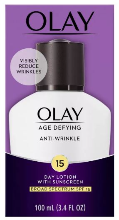 OLAY AGE DEFY ANTI WRNK UV LOTION 3.4OZ